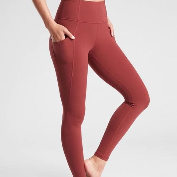 Athleta Pants - NWT Athleta Red Salutation Stash Leggings